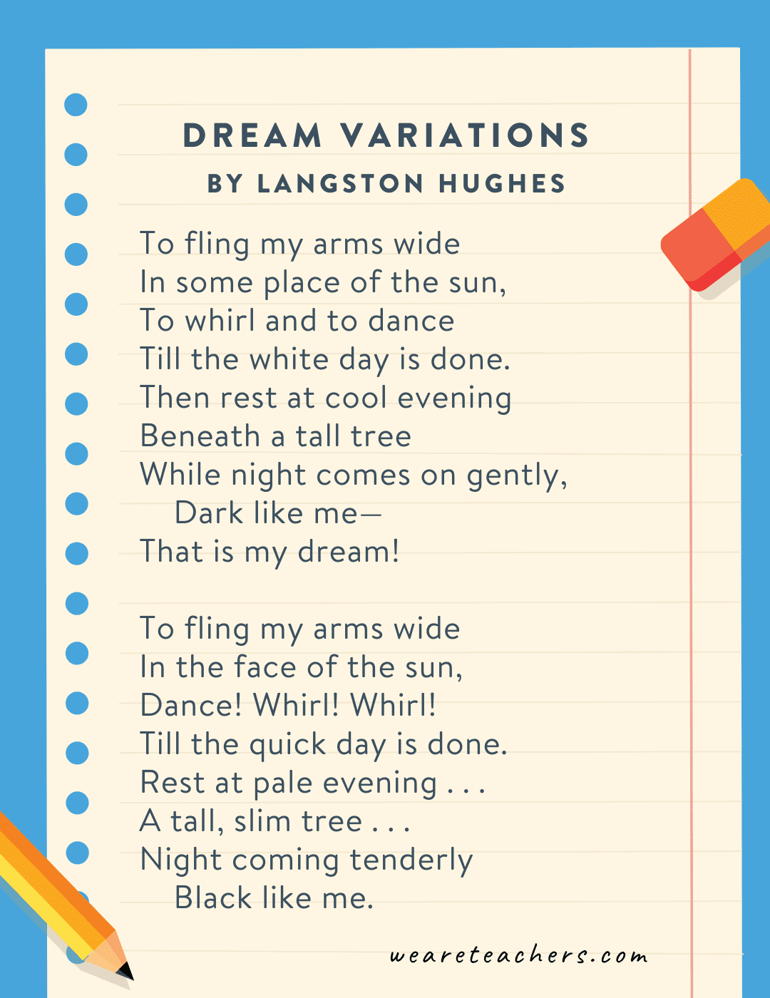 Dream Variations by Langston Hughes