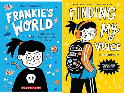 Book covers for Frankie's World graphic novels books 1 and 2 as an example of children's books about disabilities