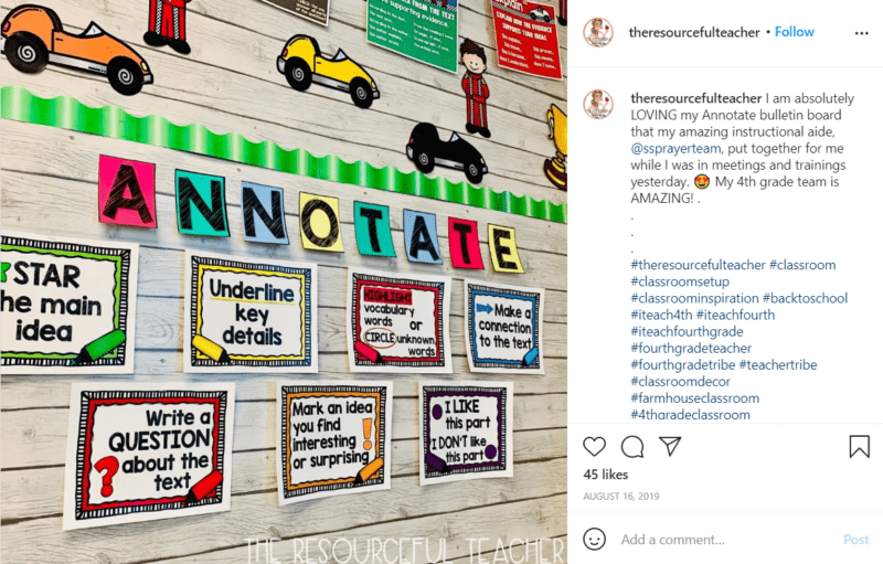 Still of fresh and fun fourth grade classroom ideas breaking it down from Instagram