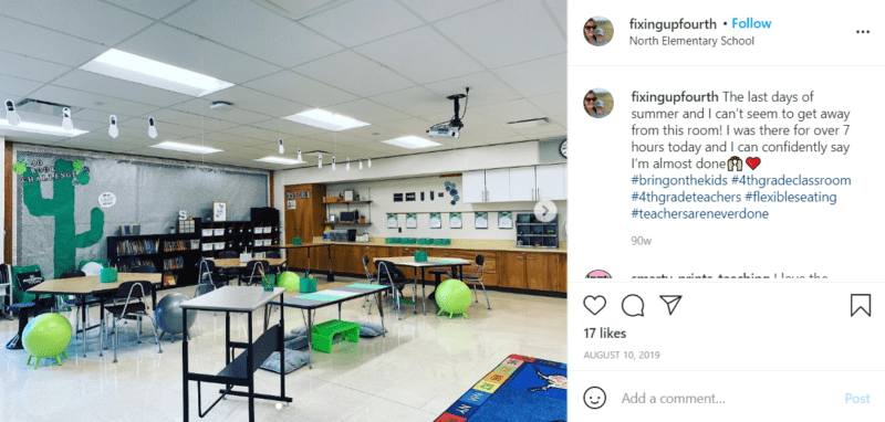 Still of fresh and fun fourth grade classroom ideas for strength from Instagram