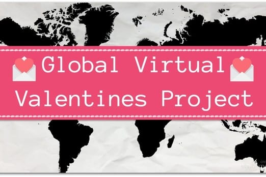 Virtual Valentine's Day global project for students around the world