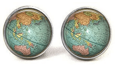 Globe teacher earrings