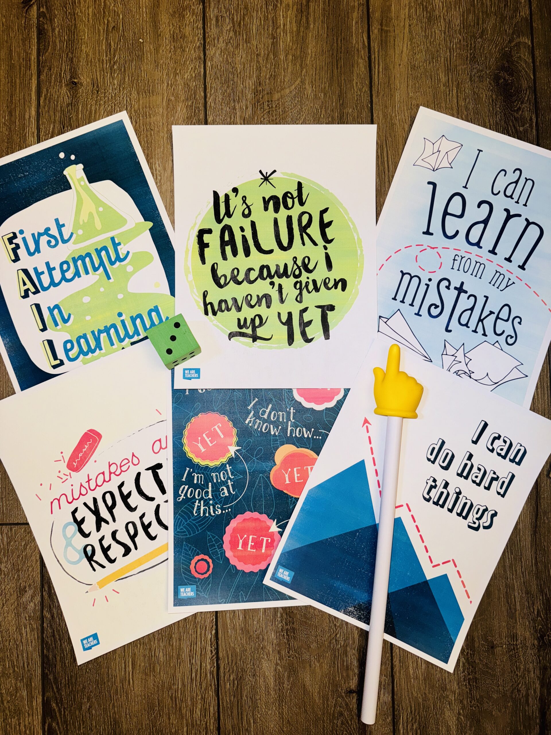 Growth Mindset Posters Six printable growth mindset classroom posters.