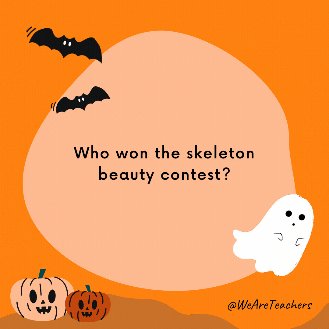 Who won the skeleton beauty contest?