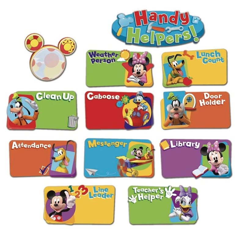 Mickey Mouse ClubhouseÂ® Handy Helpers Job Chart Mini Bulletin Board Set