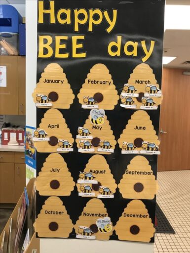 happy bee day bee hives birthday bulletin board