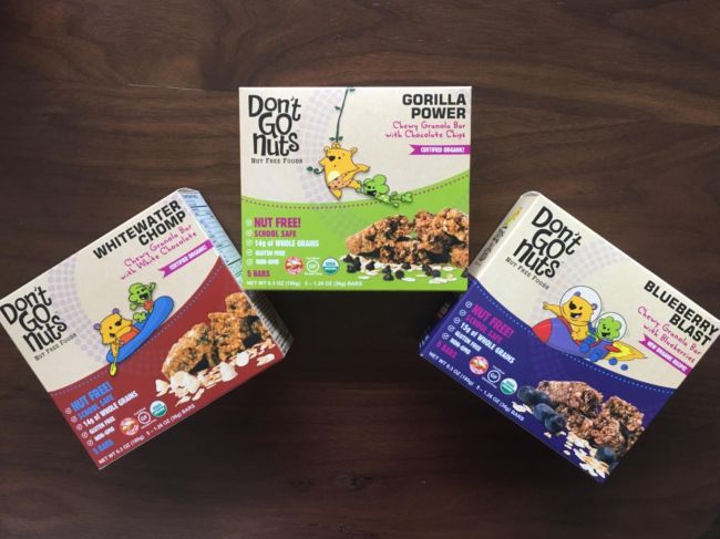 3 boxes of Don't Go Nuts snack bars