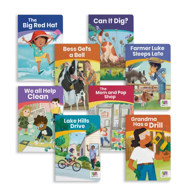 Book covers for Heggerty LIbrary Kindergarten Series 1