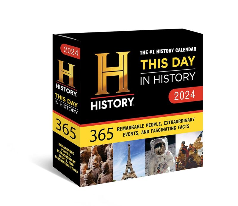 This Day in History desk calendar as an example of one of the best teacher gifts