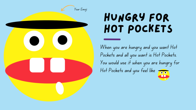 Student design of Hungry for Hot Pockets emoji