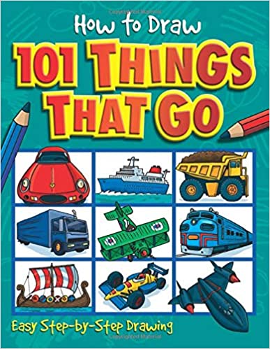 Book cover for How to Draw 101 Things That Go as an example of drawing books for kids