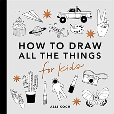 Book cover for How To Draw All The Things For Kids as an example of drawing books for kids