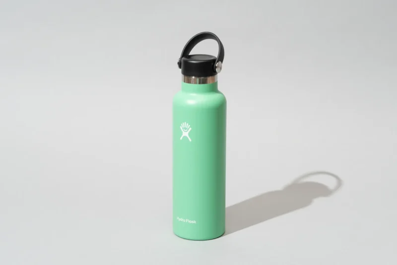 green water bottle with top for coworker gift idea 