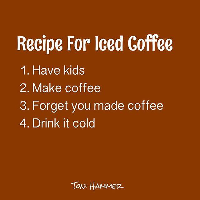 recipe for iced coffee meme