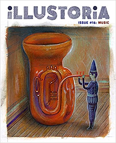 Book cover for Illustoria magazine, Music issue