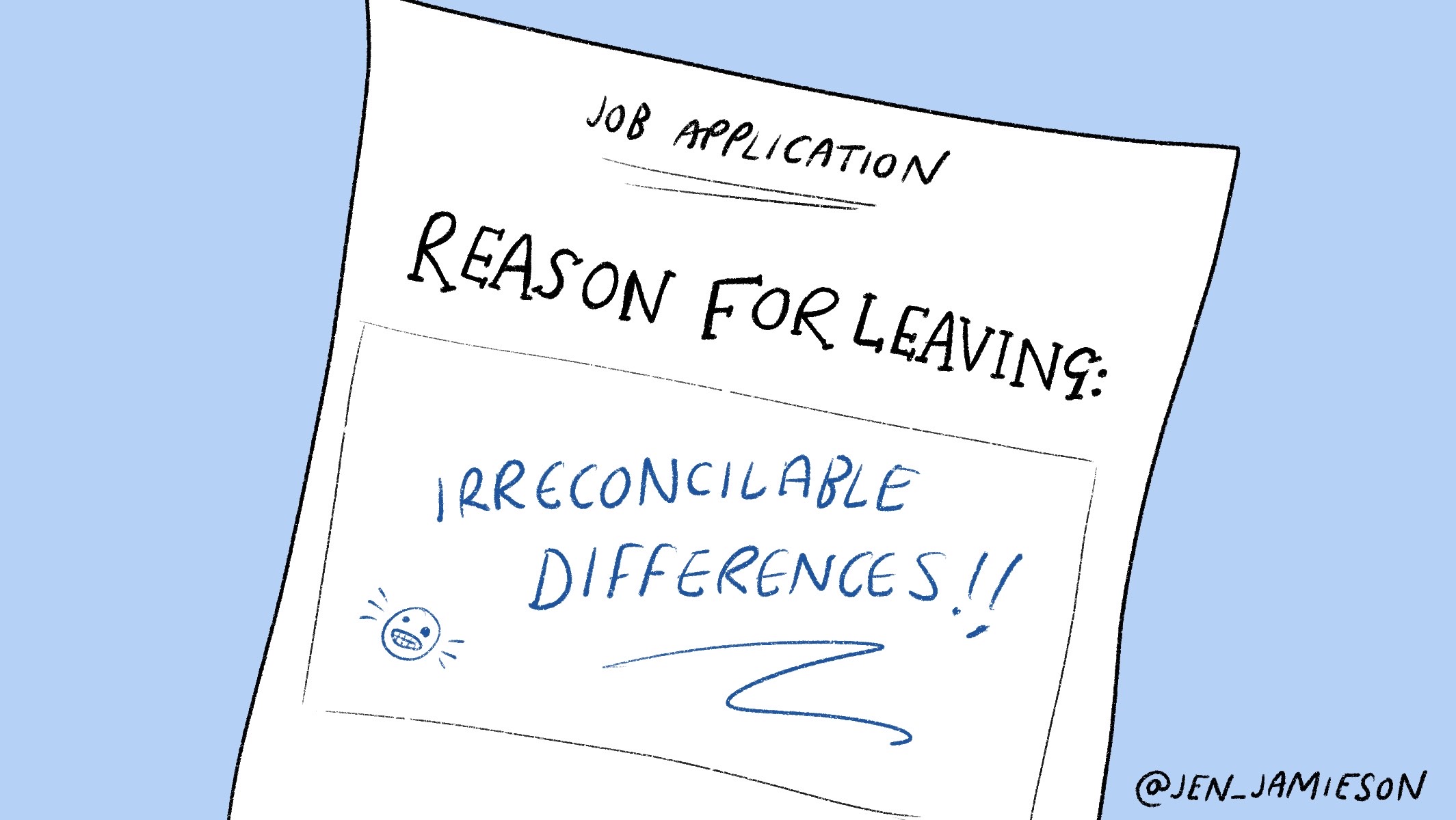 Illustration about whether to lie on reason for leaving part of application