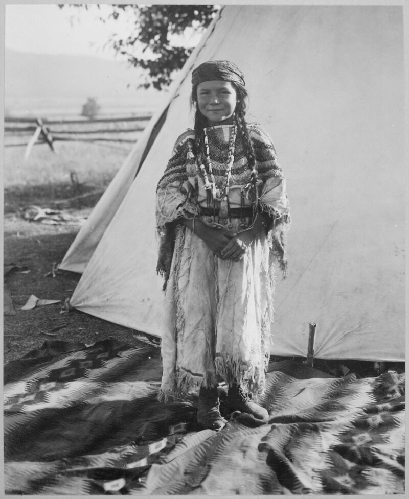 photo of a native american girl from the american archives 