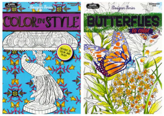 Coloring books with butterfly and bird themes (Inexpensive Gifts for Students)