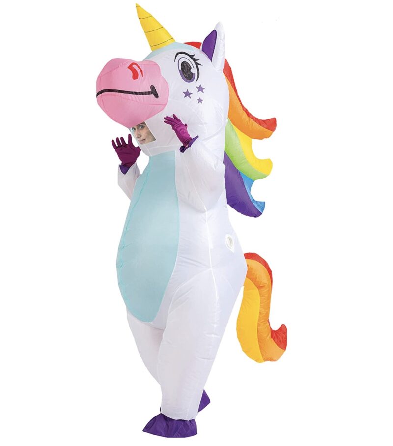 Inflatable unicorn costume
