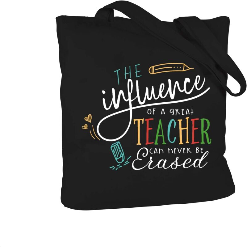 Influence of a teacher tote bag
