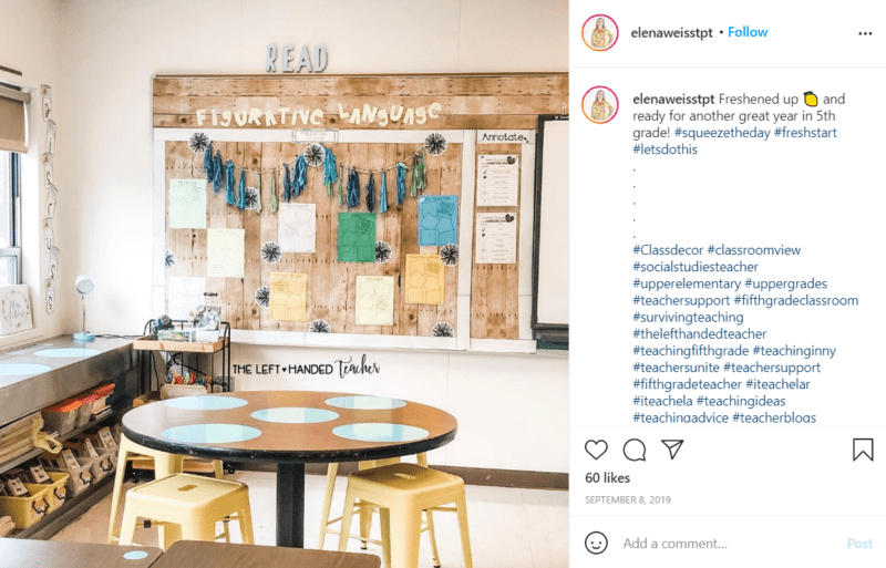 Still of inspiring fifth grade classroom ideas offer a natural landscape from Instagram