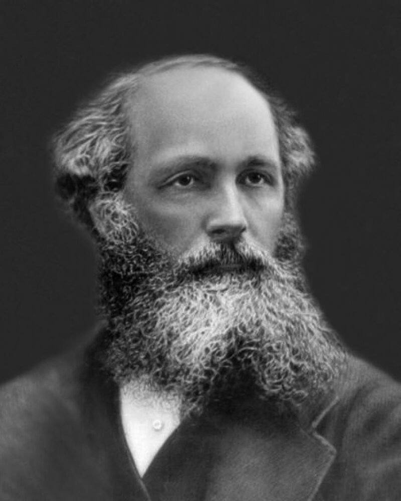 Famous engineers include james clerk maxwell who is shown here in a 3/4 view portrait from the mid chest up.
