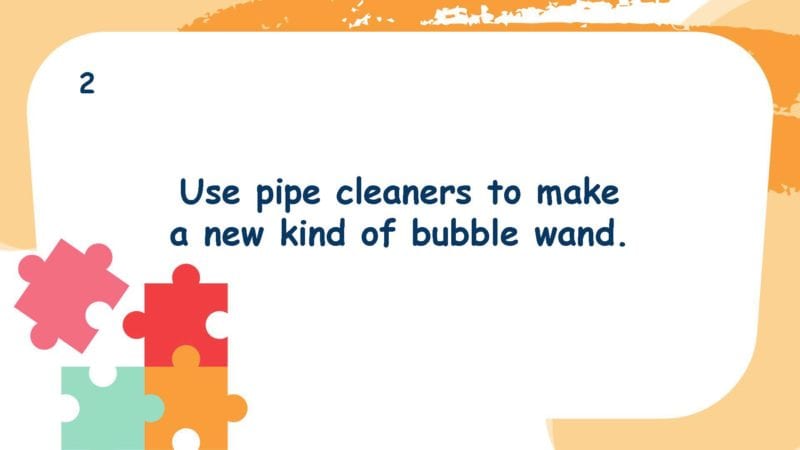 Use pipe cleaners to make a new kind of bubble wand.