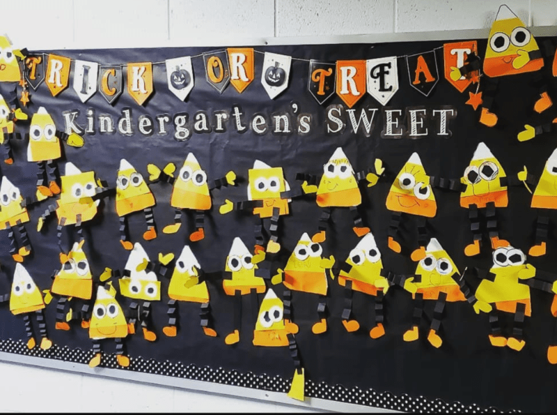 Kindergarten is Sweet Halloween bulletin boards