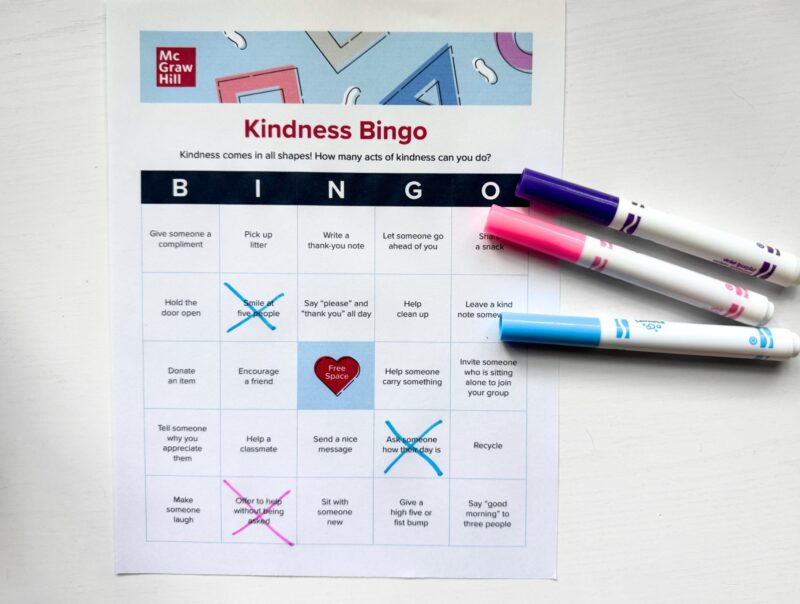 kindness bingo