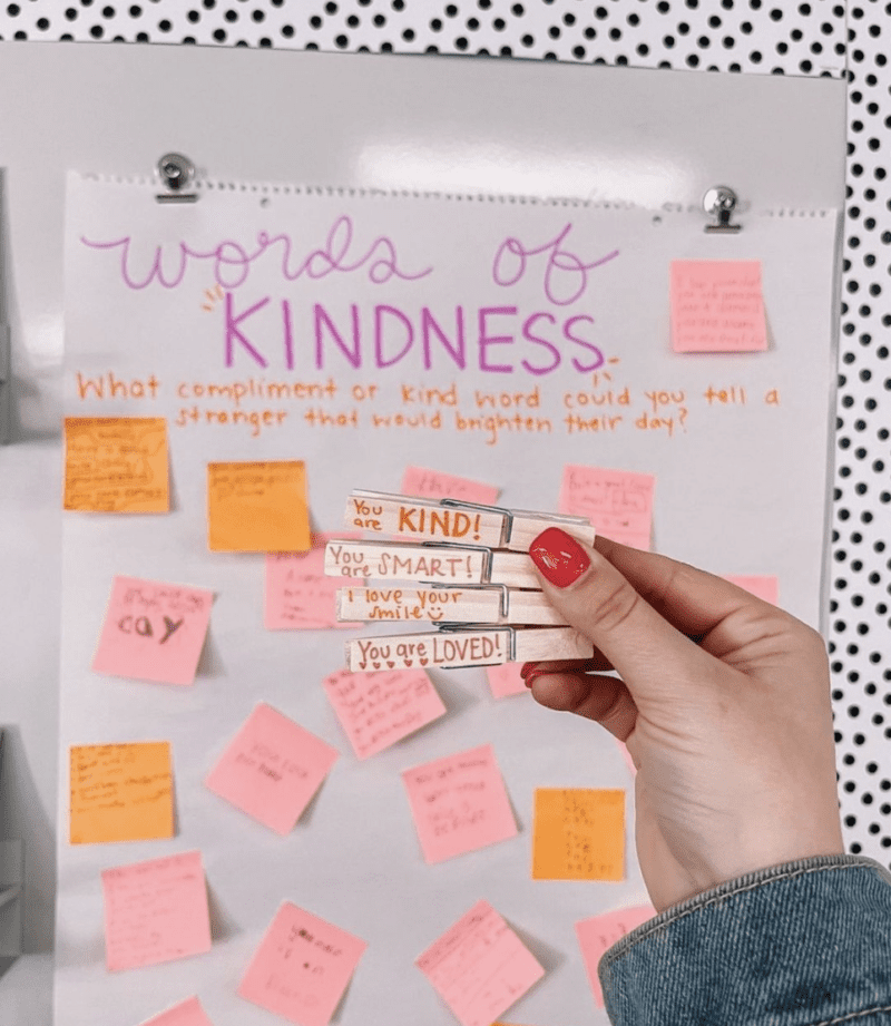 kindness close pin activity