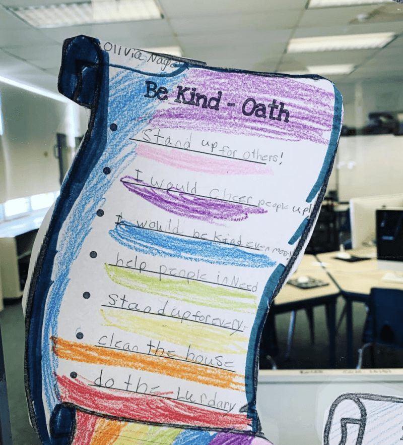 Kindness oath activity - kindness activities for kids