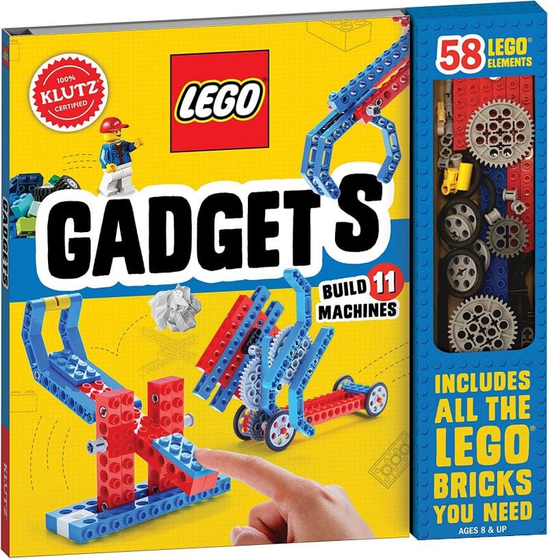 LEGO Gadgets set with book and specialized LEGO parts