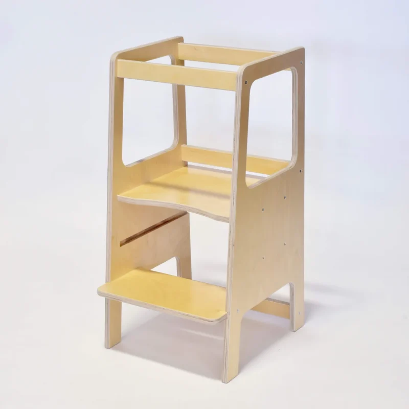 Learning tower as example of Montessori furniture