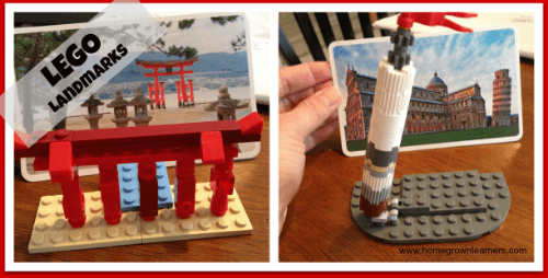 LEGO landmarks for different locations