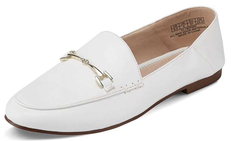 White JENN ARDOR Loafers- teacher shoes