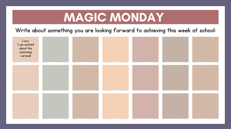 Magic Monday template sheet