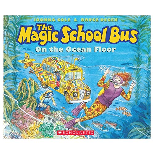 Cover of Magic School Bus Series by Joanna Cole, as an example of 90s children's books