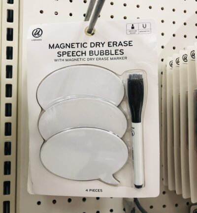 Magnetic dry erase bubbles