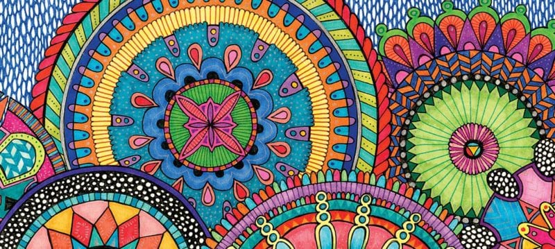 A colorful mandala picture
