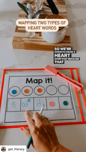 Template for mapping sight words with a magnet want and magnetic dot markers as an example of sight word activities