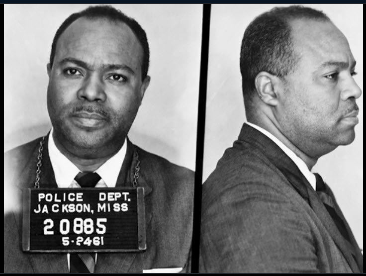 Booking photos of James Farmer, Jr., a Freedom Rider