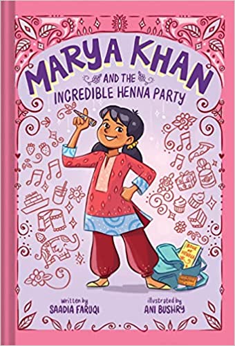 Book cover for Marya Kahn and the Incredible Henna Party as an example of 3rd grade books