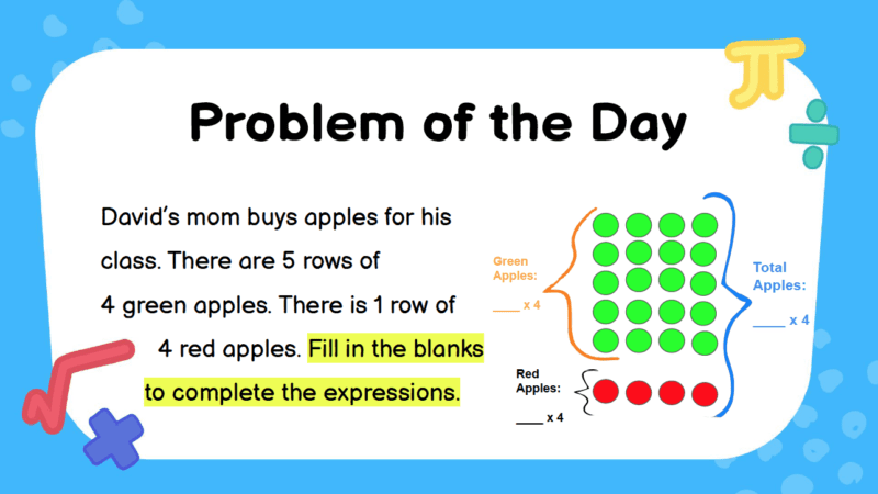Multiplication third grade math word problem