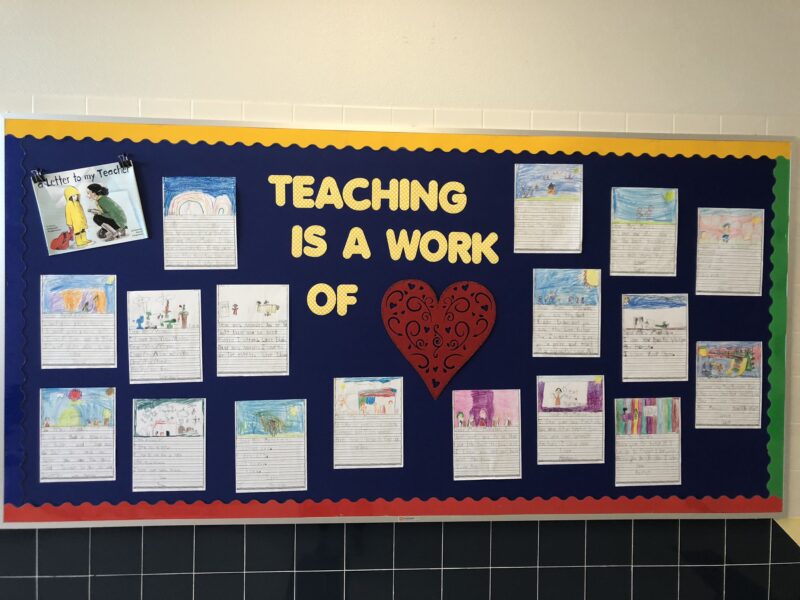Teaching is a work of art may bulletin board