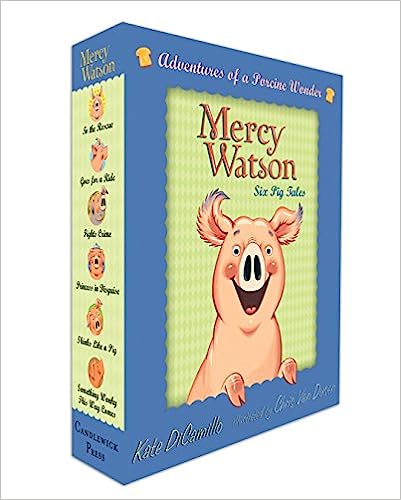 Mercy Watson book box set with smiling pig on cover.