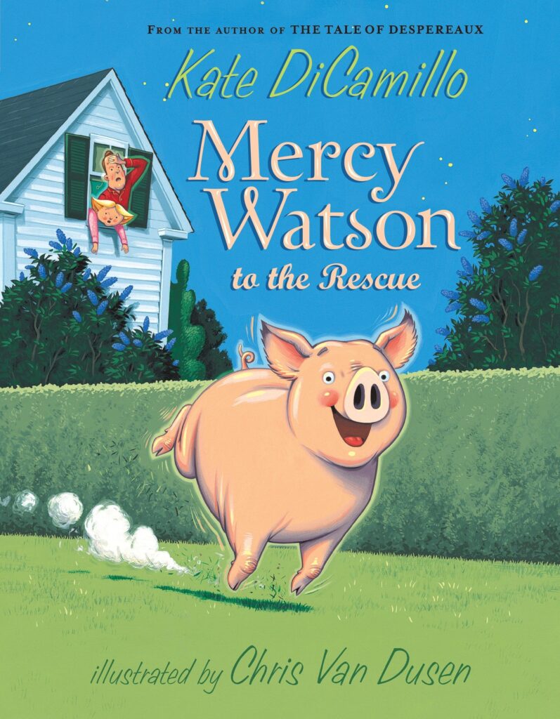 Book cover of Mercy Watson series by Kate DiCamillo, as an example of chapter books for second graders