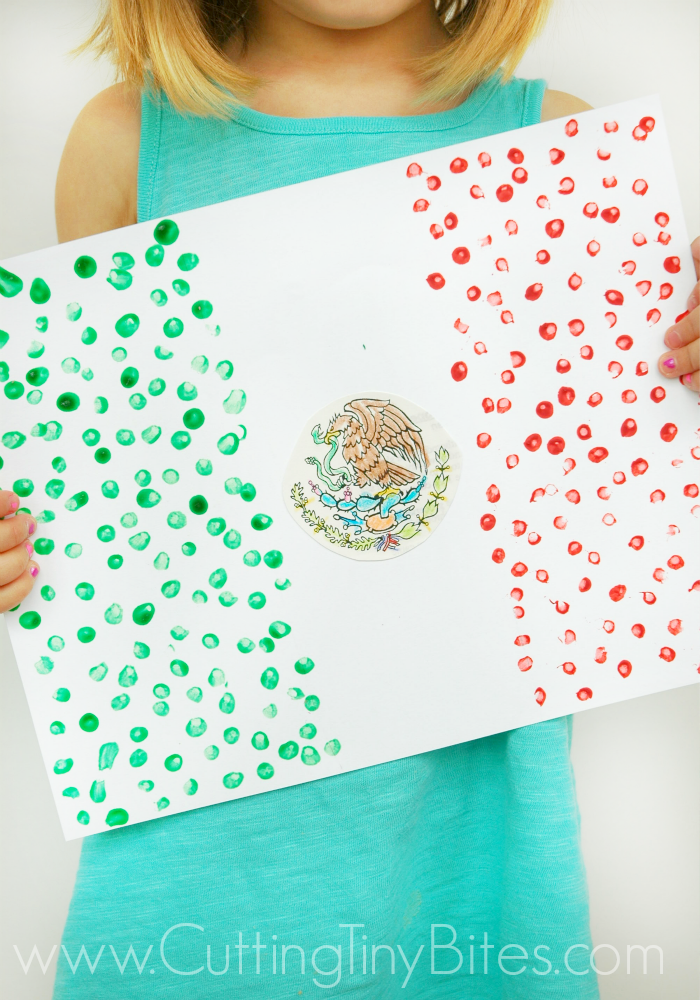 mexican flag art project, as an example of cinco de mayo activities