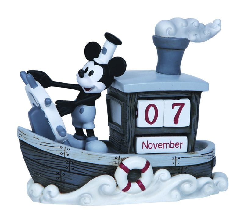 Precious Moments, Disney Showcase Collection, “Mickey Mouse Perpetual Calendar”, Resin Figurine