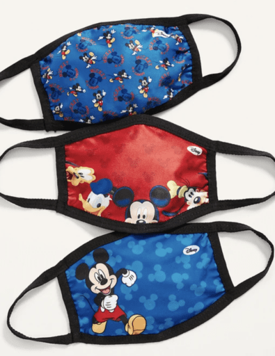 Mickey Mouse kids face masks
