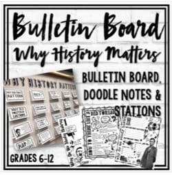 "bulletin board: why history matters" by Social Studies Toolbox